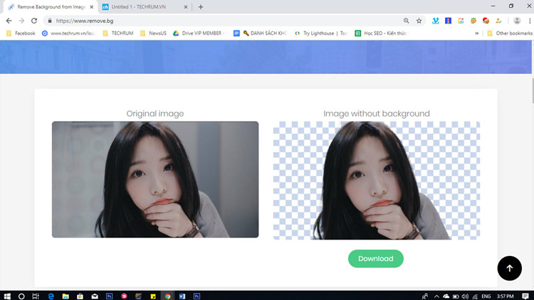 Website xóa phông nền cho ảnh chân dung cực đơn giản