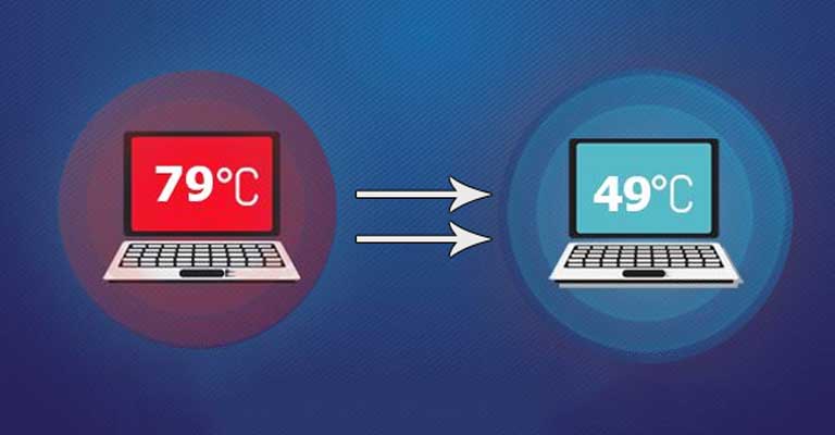 giảm nhiệt độ bên trong laptop