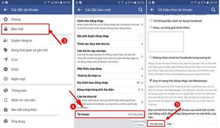 Cách xóa tài khoản Facebook trên điên thoại android, iPhone và Windows Phone hình 02