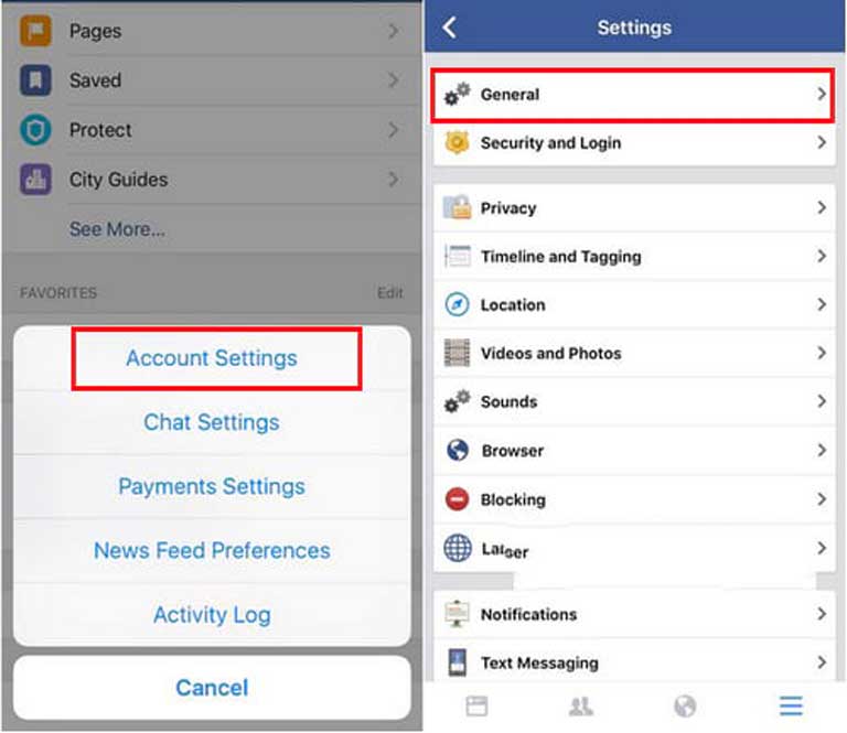 Cách xóa tài khoản Facebook trên điên thoại android, iPhone và Windows Phone hình 04