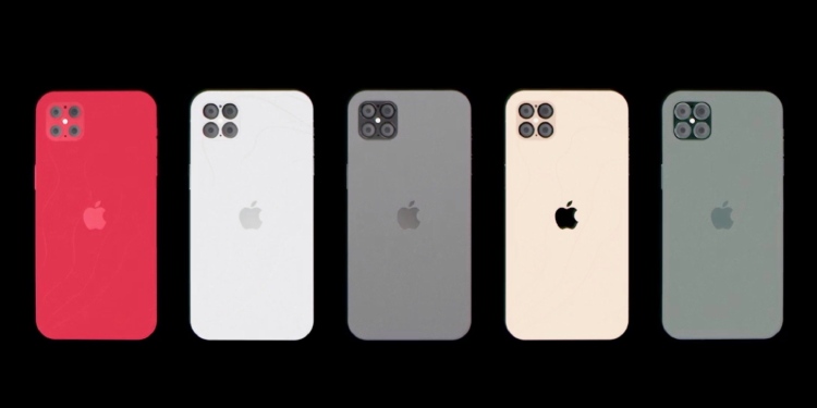 các màu mặt lưng của điện thoại iPhone 12