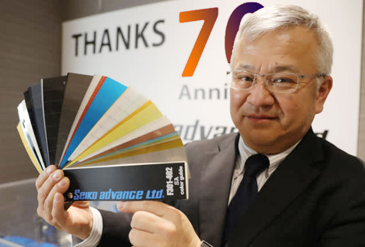 Chủ tịch Seiko Advance Toshio Hiraguri và các bảng màu
