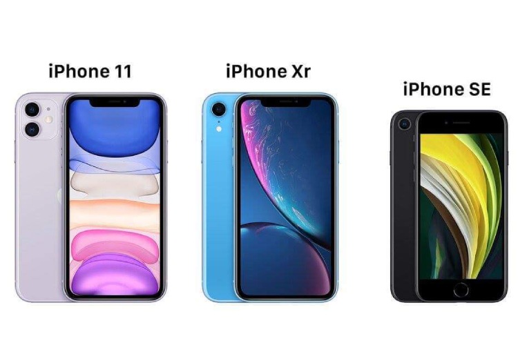So sánh iPhone SE với iPhone khác