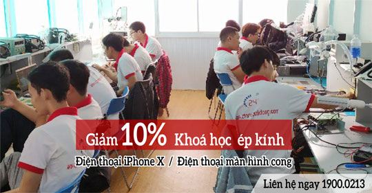 Khoá học ép kính điện thoại iPhone X – Điện thoại màn hình cong (Giảm 10%)