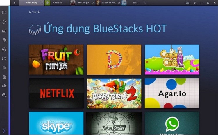 giả lập Android Bluestacks