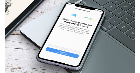 Hướng dẫn nhận gói 3 tháng miễn phí dung lượng iCloud 50GB