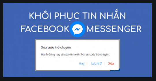 cách khôi phục tin nhắn trên facebook
