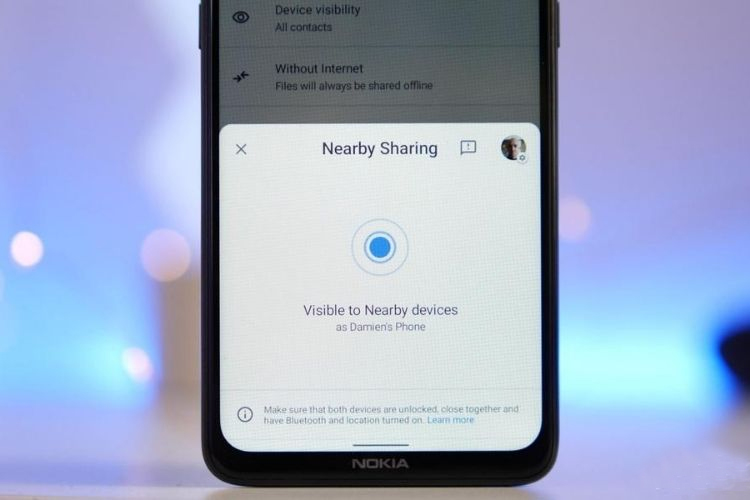 tính năng nearby sharing trên android đã có mặt trên pc
