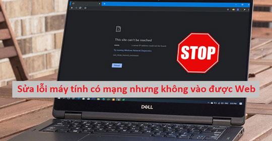  Cách khắc phục lỗi máy tính có mạng nhưng không vào được web