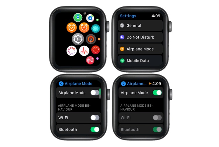 Hướng dẫn bật/tắt chế độ máy bay trên Apple Watch
