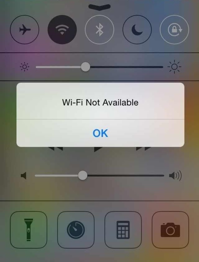 Wifi không khả dụng