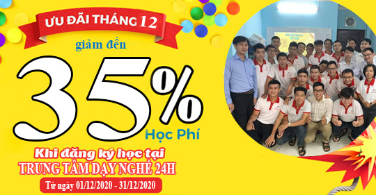 Khuyến học tháng 12 - Ưu đãi học phí lên đến 35%