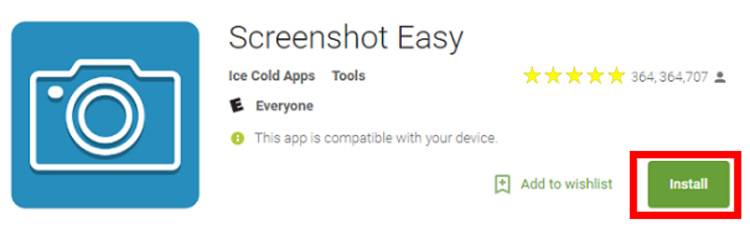 ứng dụng Screenshot Easy