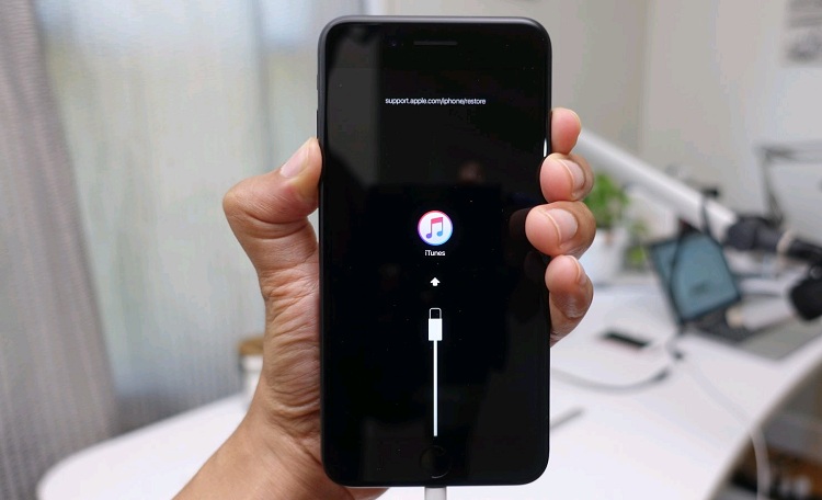 Bạn có thể kết nối iPhone X với máy tính qua cổng Lightning để đặt lại chế độ khôi phục