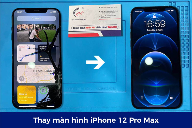 GIẢM 20% khi thay màn hình iPhone 12 series