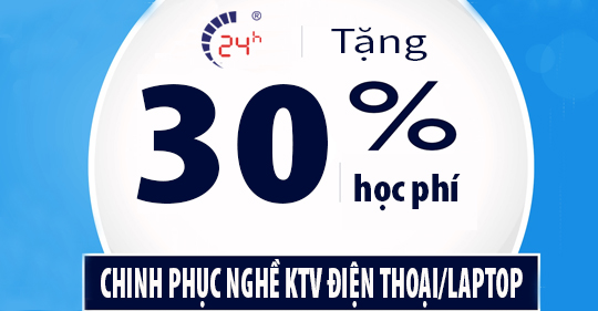 Săn ưu đãi 35% học phí các khoá sửa điện thoại/laptop trong tháng 4