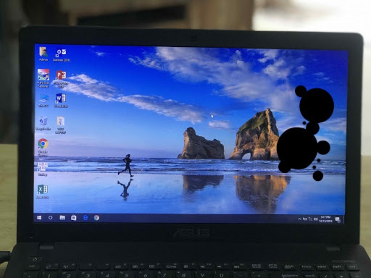 màn hình laptop asus p550 nổi đốm đen