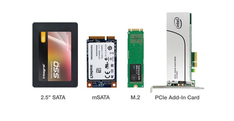 Các loại SSD phổ biến hiện nay