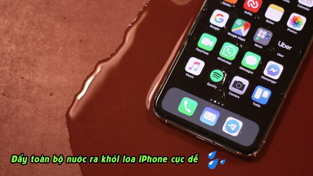 Tuyệt chiêu đẩy nước ra khỏi loa iPhone cực hiệu quả